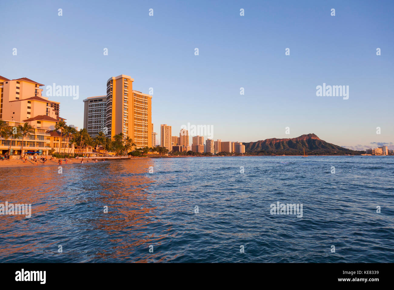 Sunbathing waikiki beach honolulu oahu High Resolution Stock ...
