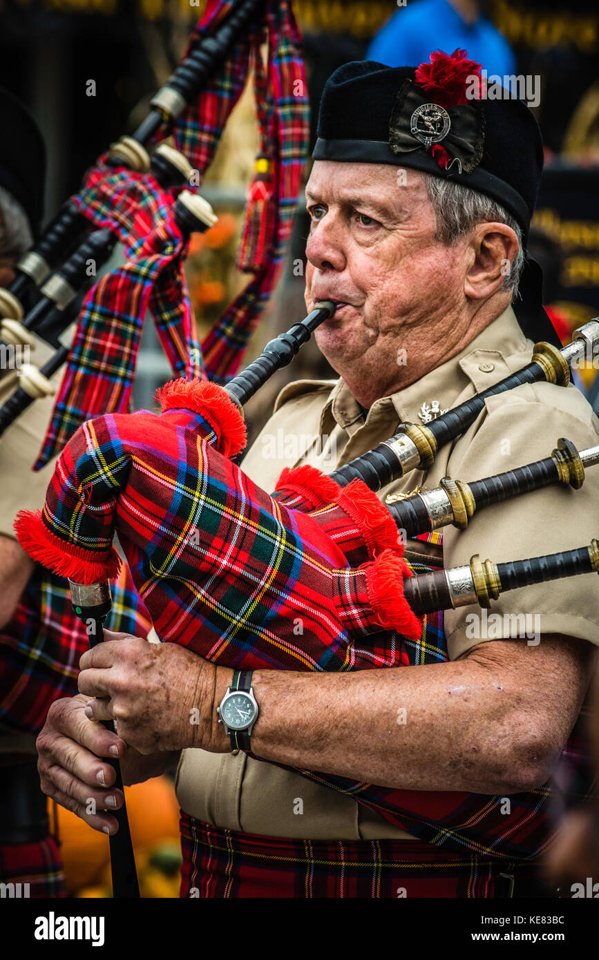 Community day parade, small town Americana Stock Photo - Alamy