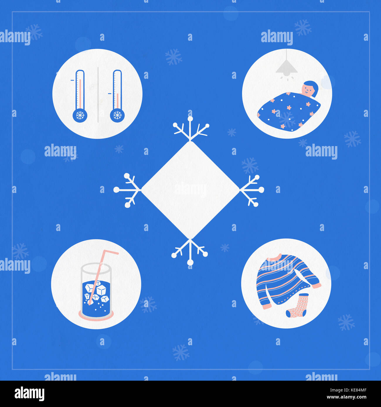 Campaign of prevention of airconditioningitis Stock Photo Alamy