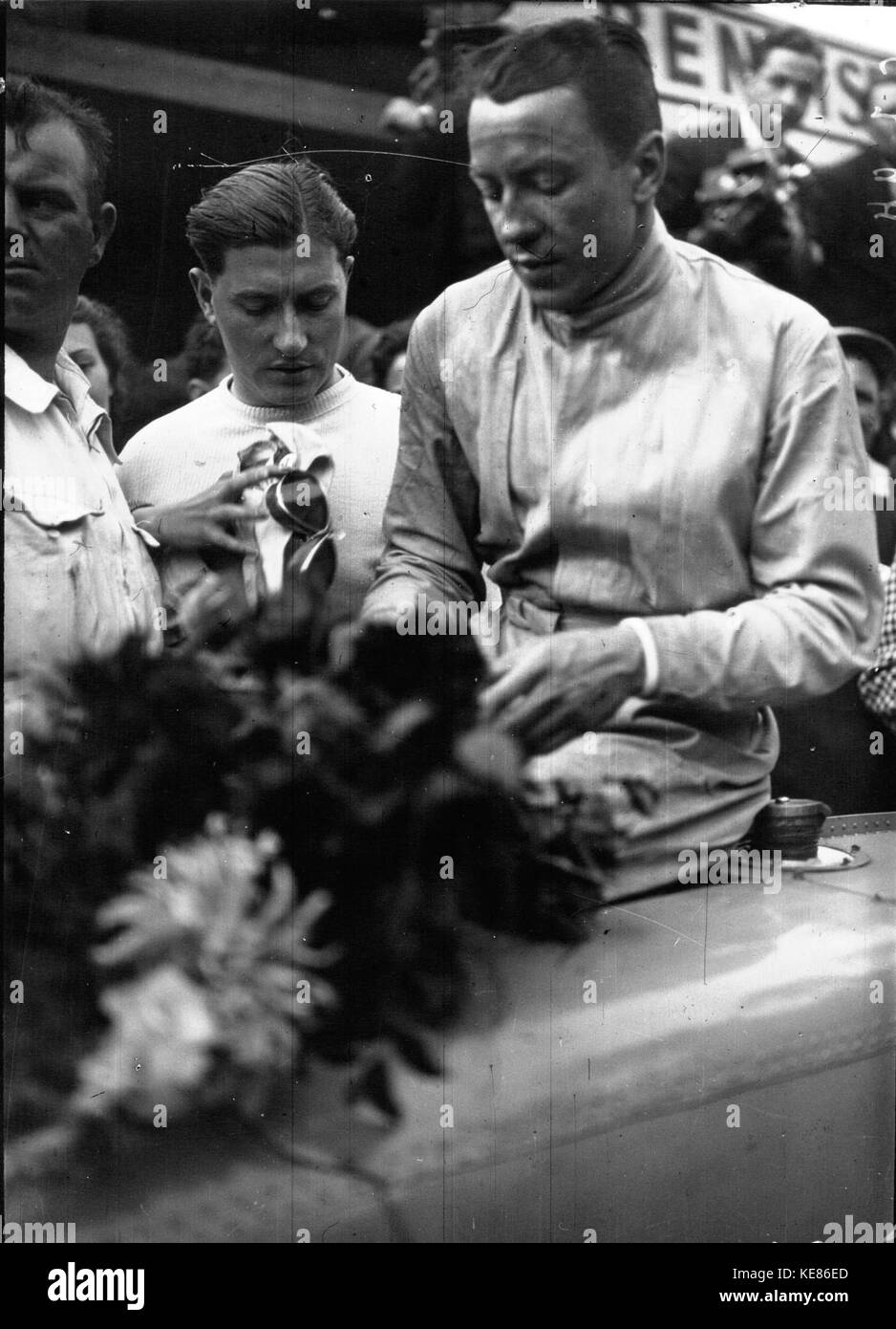 Jean Pierre Wimille at 1936 Grand Prix de Deauville Stock Photo