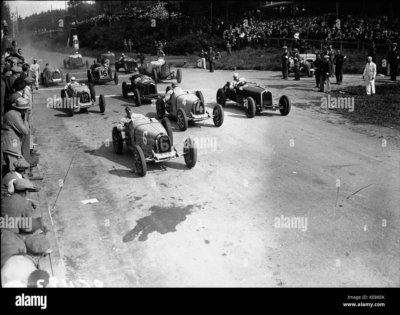 Start of the 1931 Belgian Grand Prix Stock Photo Alamy