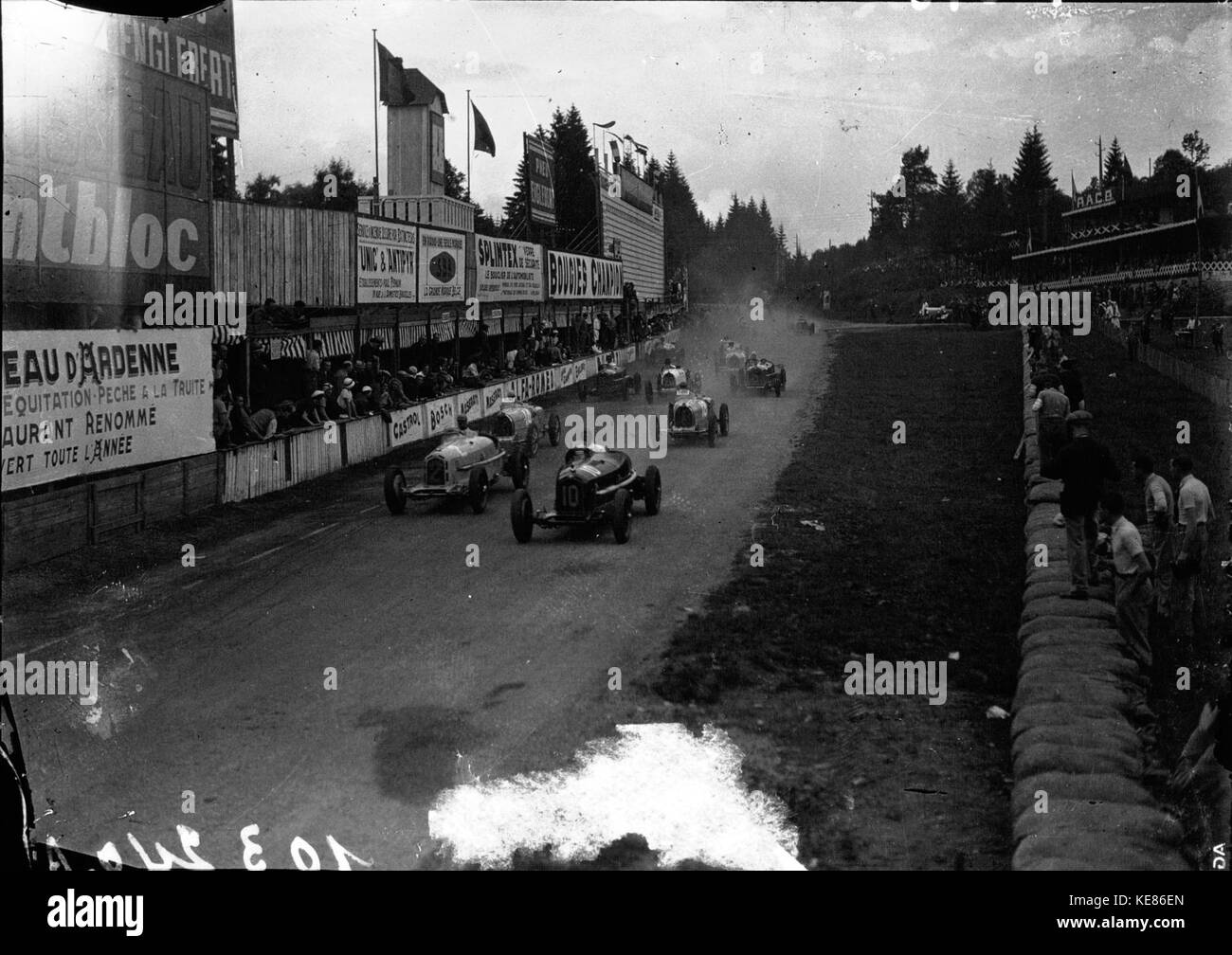 Start of the 1933 Belgian Grand Prix Stock Photo Alamy