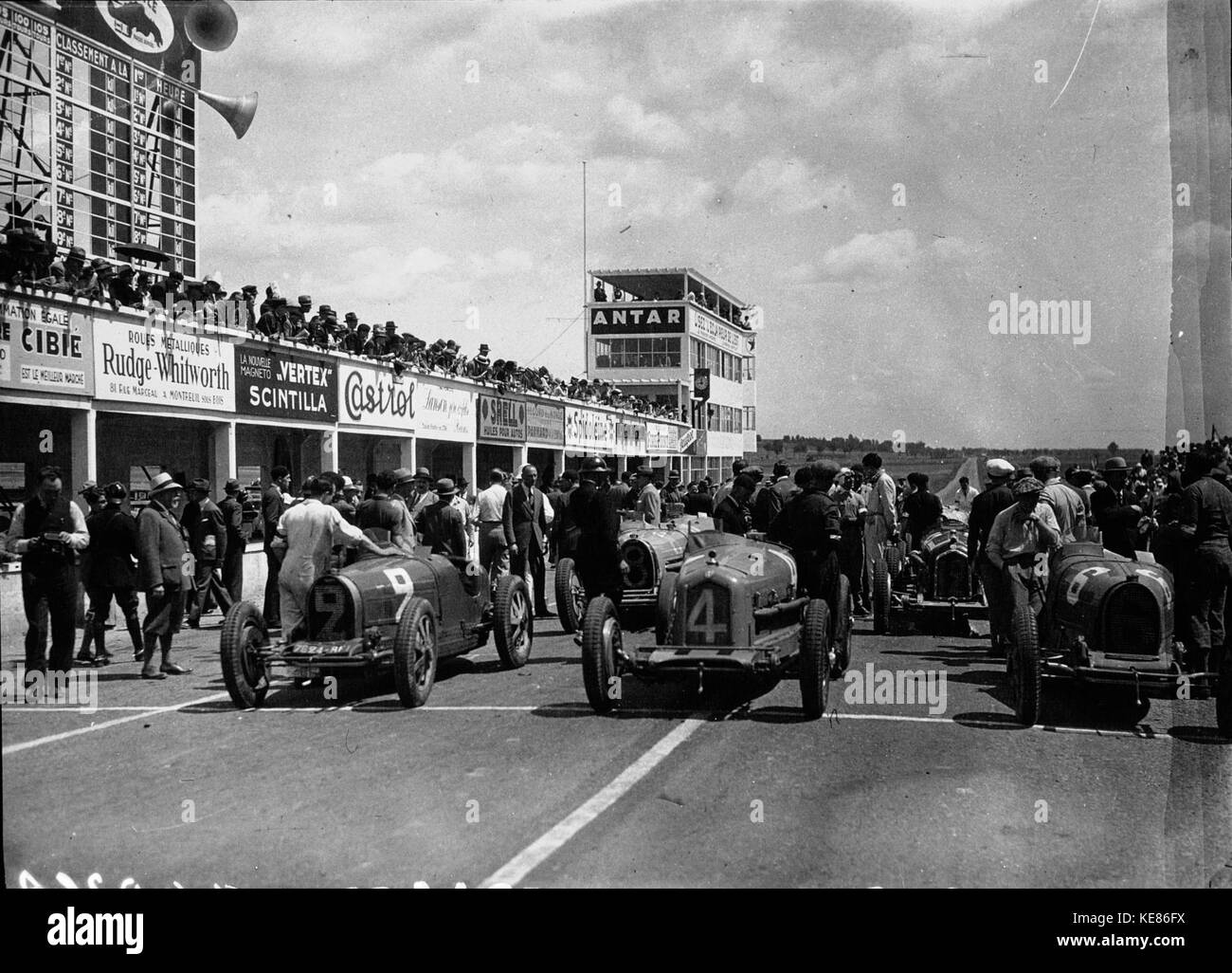 Grid of the 1932 French Grand Prix Stock Photo - Alamy