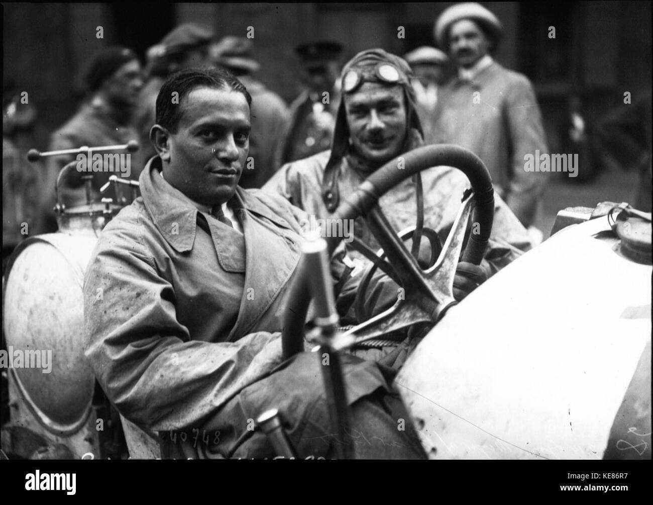Louis Meyer at the 1914 French Grand Prix Stock Photo