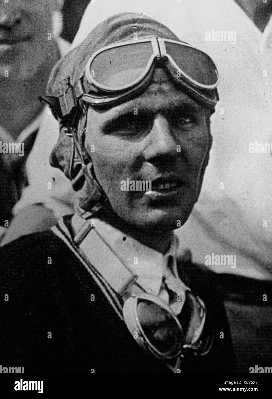 Louis Meyer at the 1928 Indianapolis 500 (cropped) Stock Photo