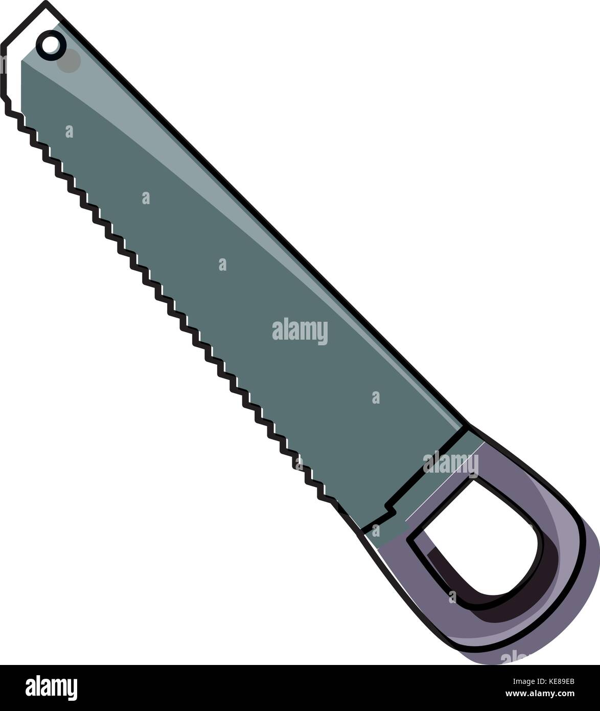 hand saw vector illustration Stock Vector Image & Art Alamy