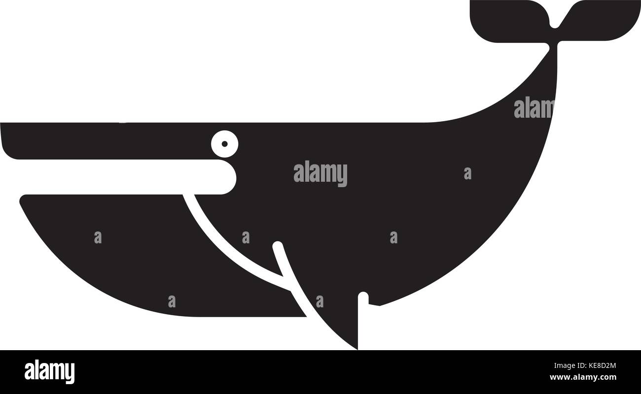 cachalot icon, vector illustration, black sign on isolated background ...