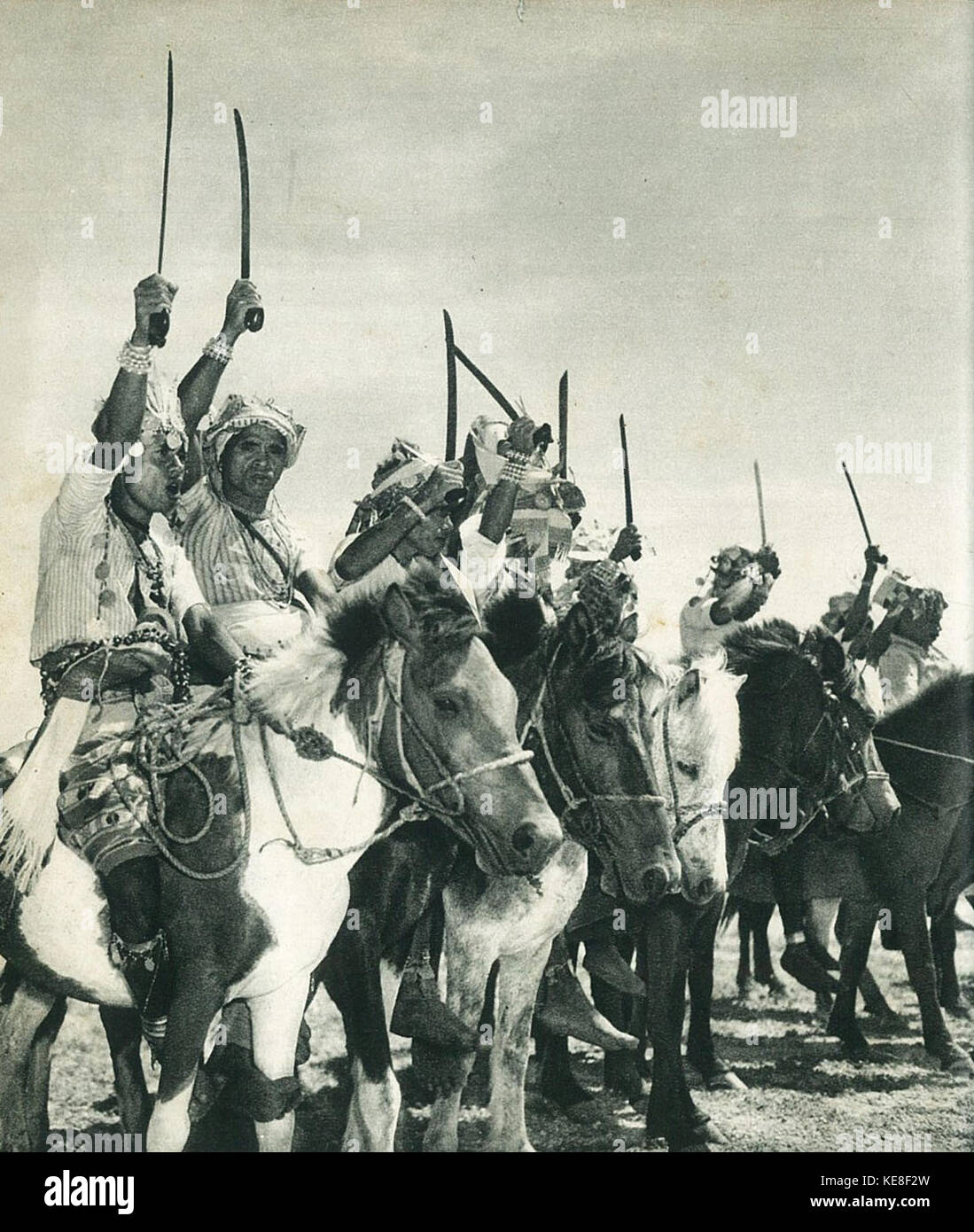 Timorese warriors, Indonesia Tanah Airku, p66 Stock Photo