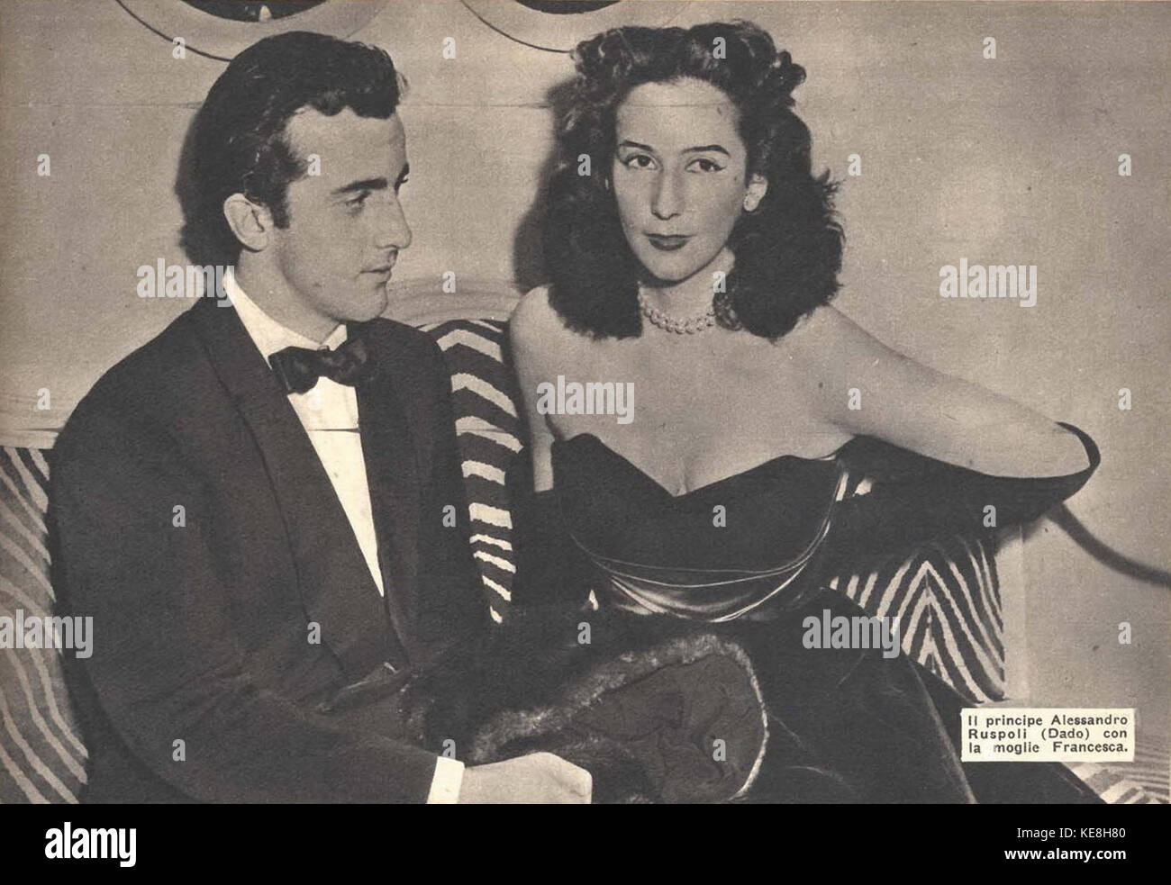 Alessandro Ruspoli, 9th Prince of Cerveteri and his wife, Francesca dei ...