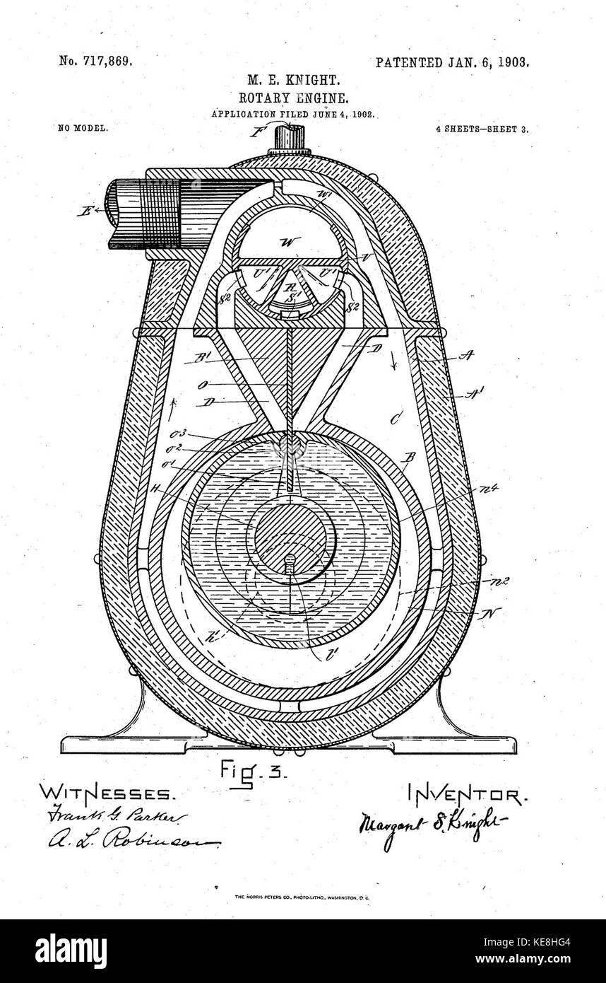 US717869 Rotary engine (3 Stock Photo Alamy