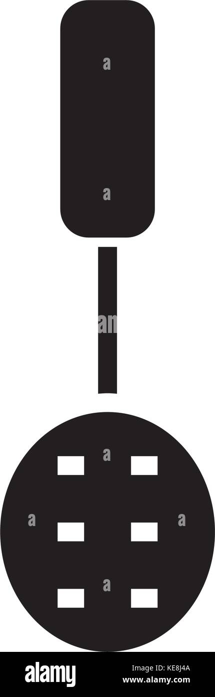 drusher icon, vector illustration, black sign on isolated background ...