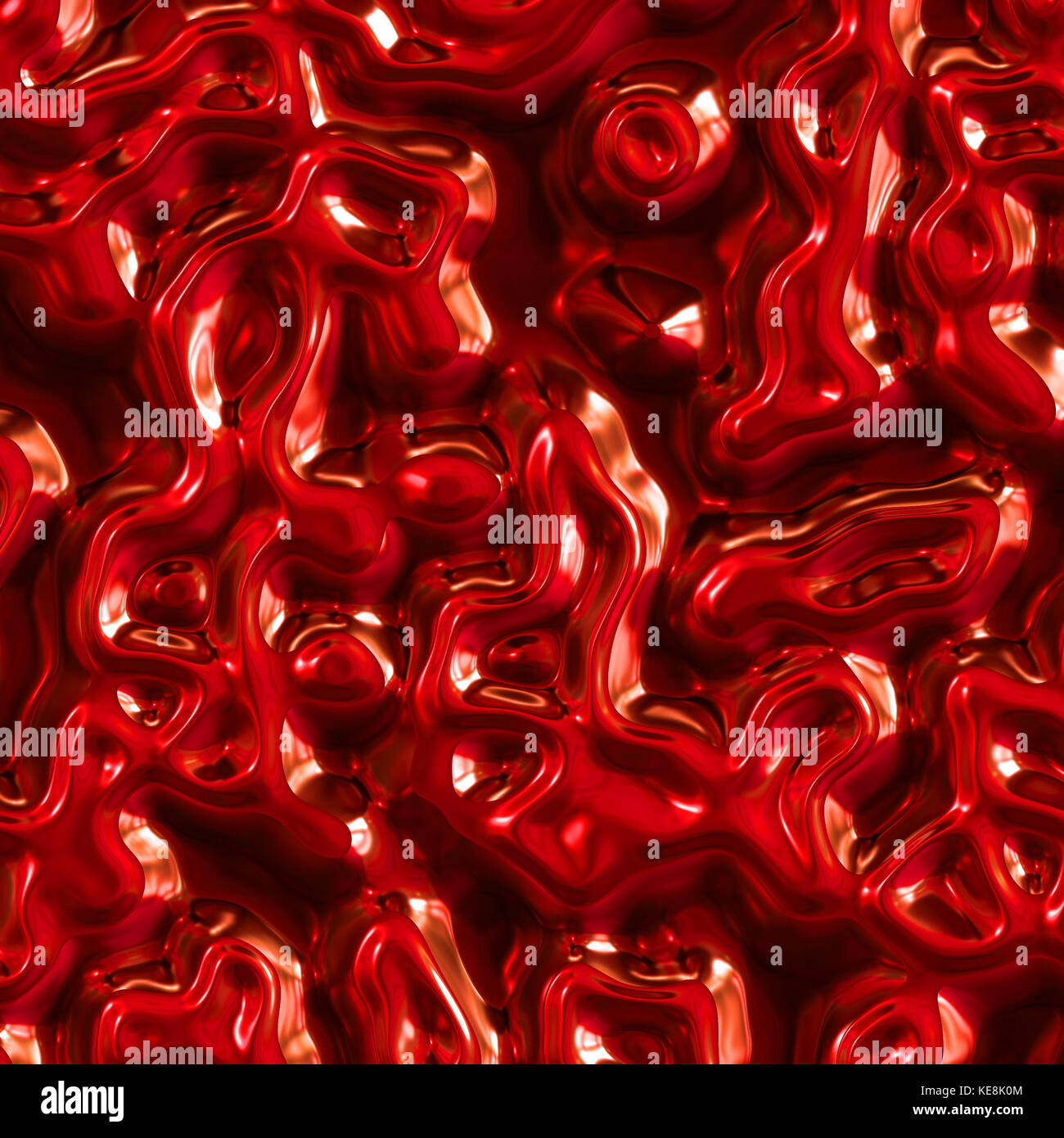 Glossy red material Stock Photo