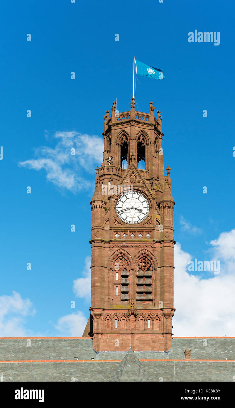 Town Hall tower, BarrowinFurness, Cumbria Stock Photo Alamy