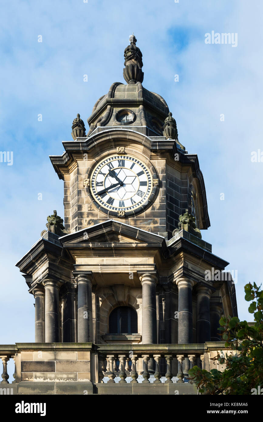 Lancaster Town Hall clock Stock Photo Alamy