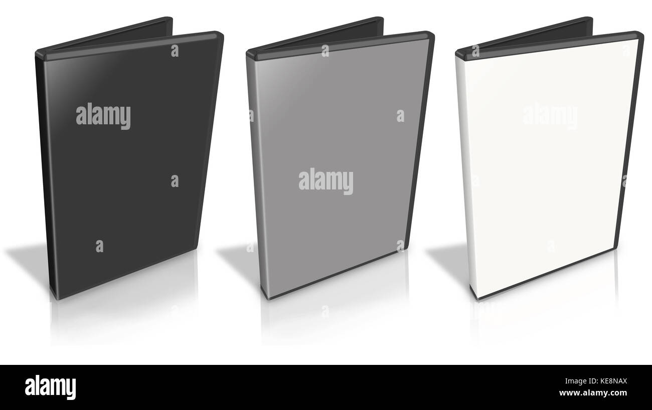Open DVD Case on white Stock Photo Alamy