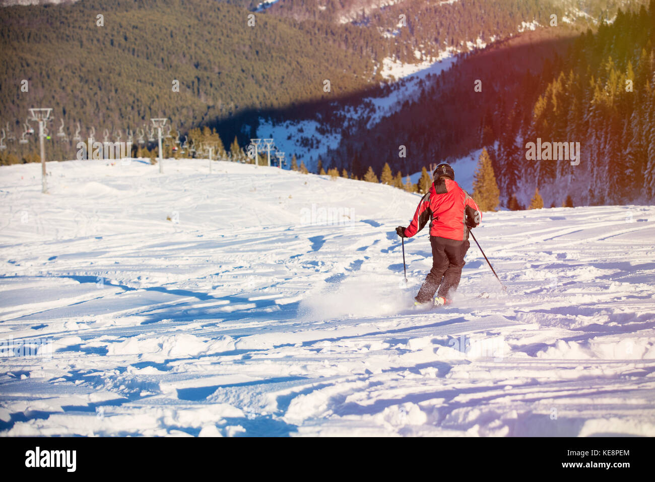 Downhill Skiing Competition High Resolution Stock Photography and