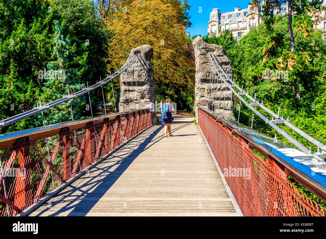 ButtesChaumont Park in Paris Stock Photo Alamy