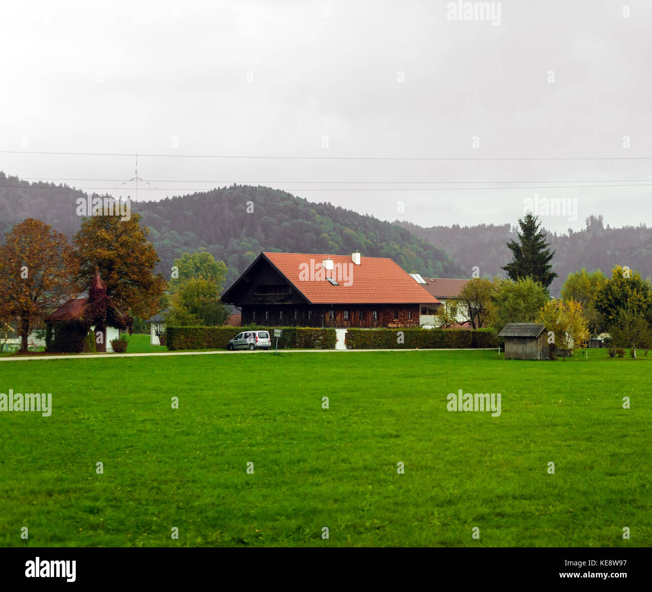 The beautiful colours of autumn in Austria Stock Photo