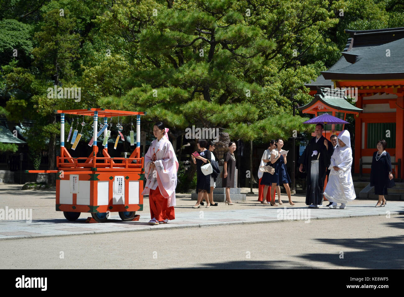 Shrine Complex Japanese wedding conducted in a shrine complex in Fukuoka. Pic was ...