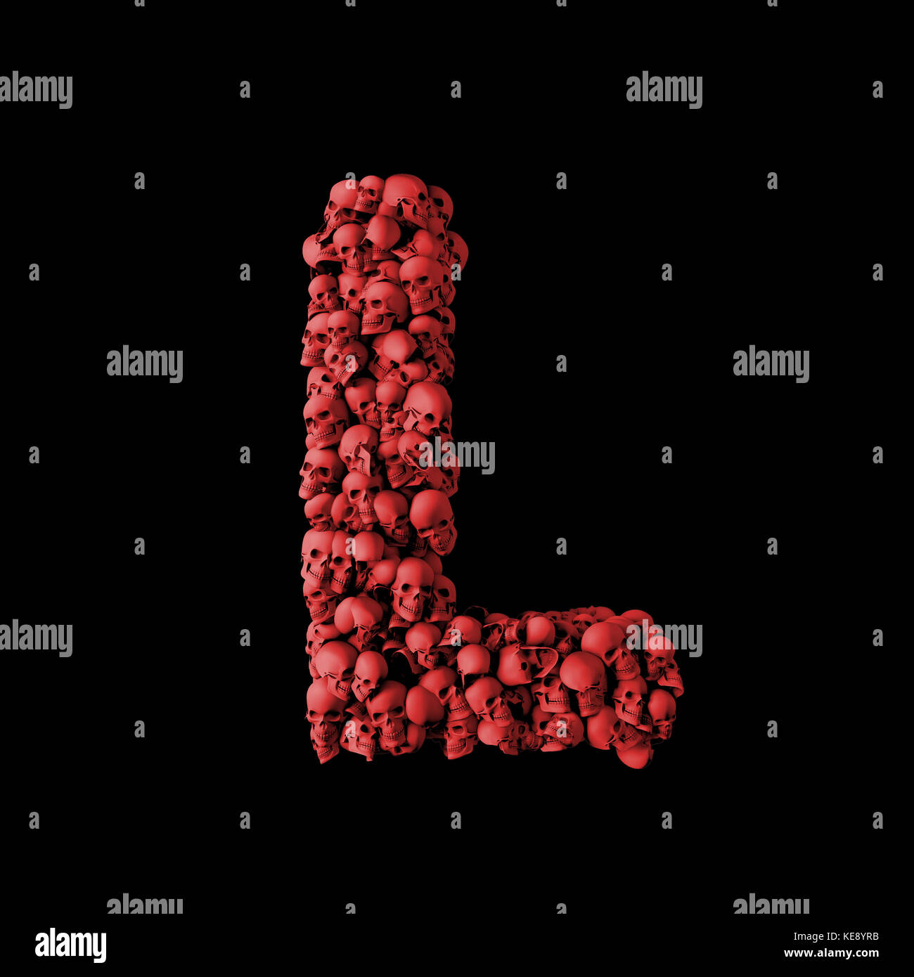 L red lettering illustration hi-res stock photography and images - Alamy