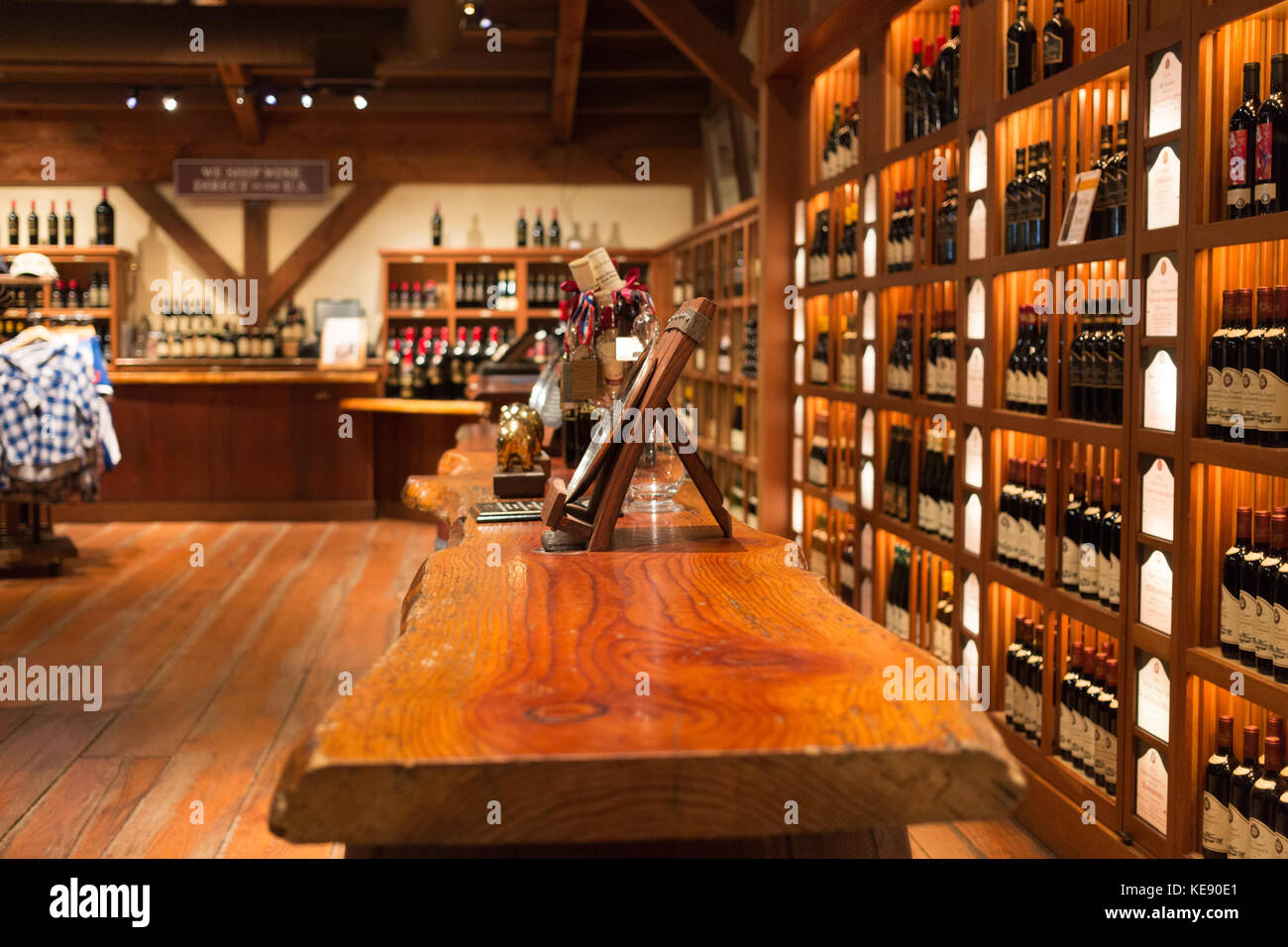 Gift Shop In A Napa Valley Winery Stock Photo - Alamy