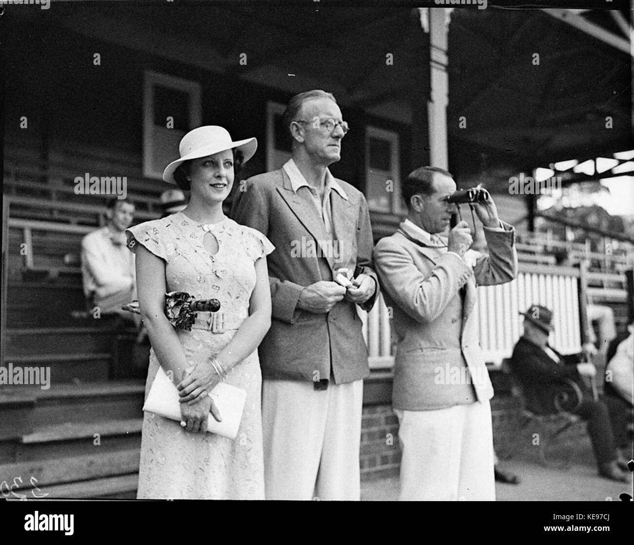 36223 Theatrical cricket match Stock Photo Alamy