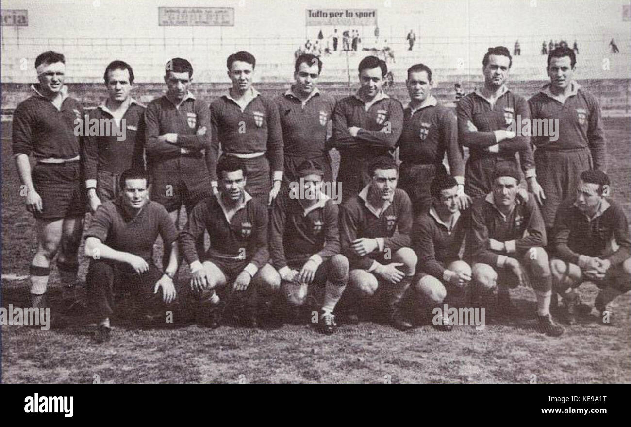 Parma Rugby 1950 Stock Photo Alamy