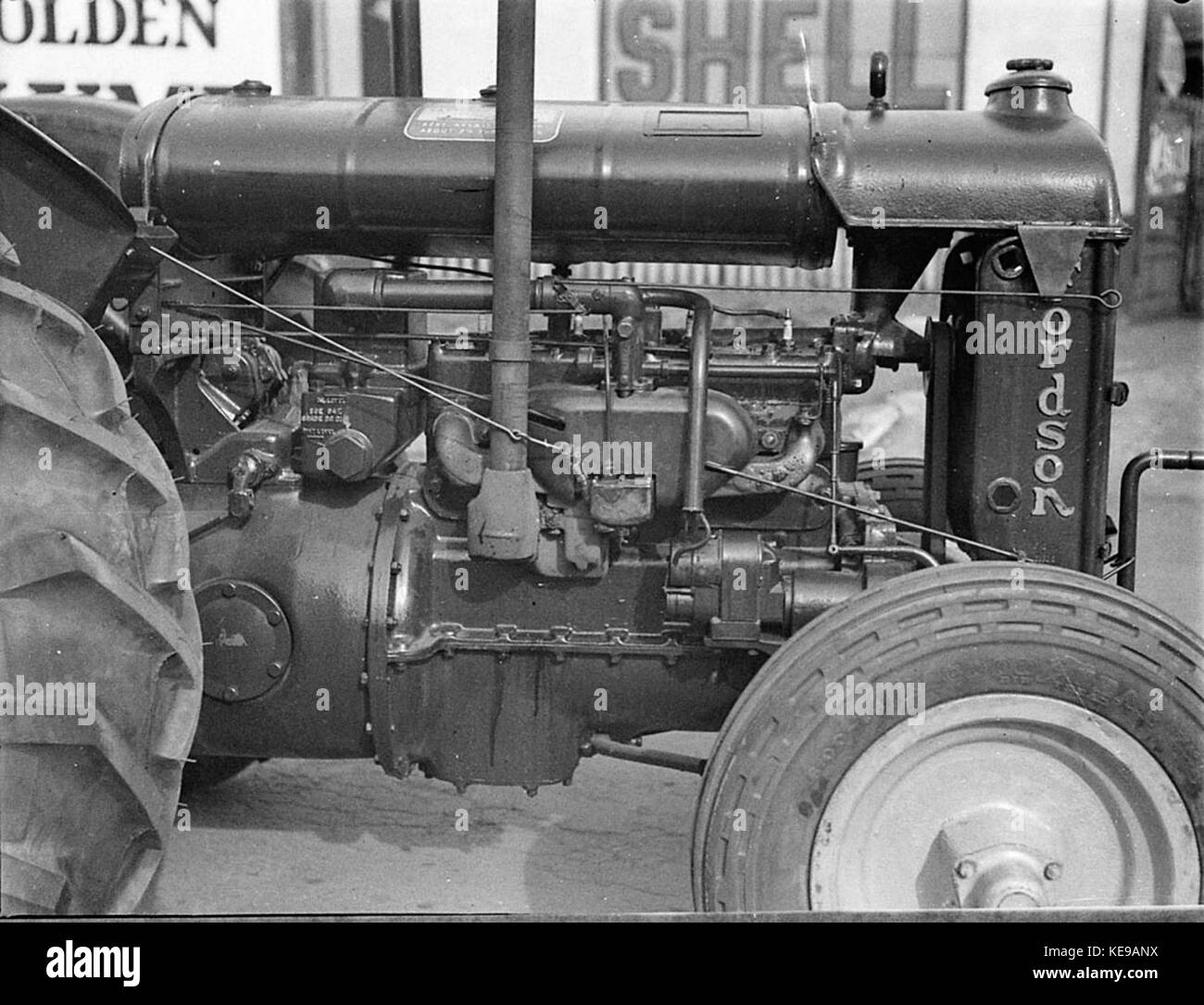 Historic tractors Black and White Stock Photos & Images Alamy
