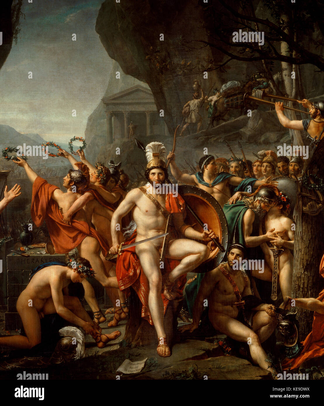 Leonidas at Thermopylae, 1814 Stock Photo