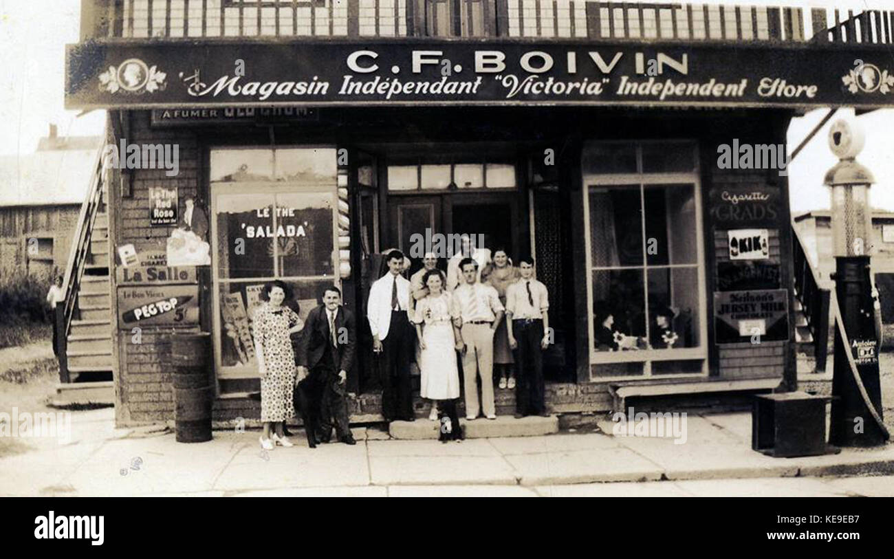 Magasin C.F. Boivin Ste Anne de Chicoutimi Stock Photo Alamy