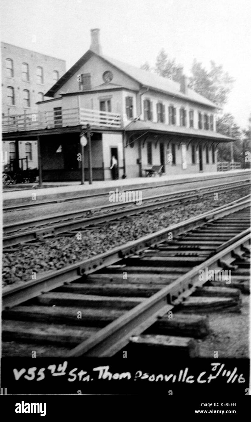 Thompsonville station valuation photo, July 1916 Stock Photo Alamy