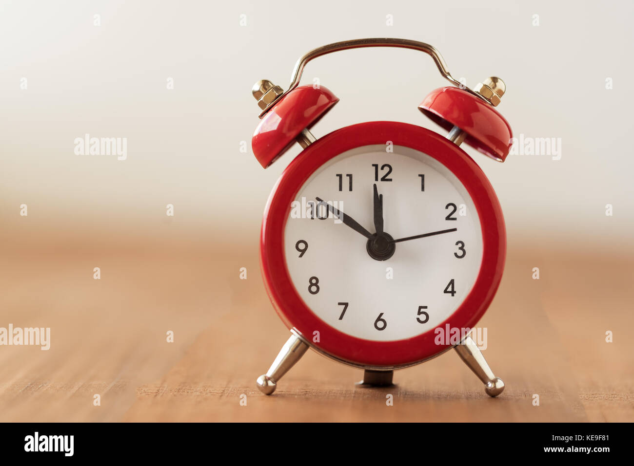 Red vintage clock Stock Photo Alamy