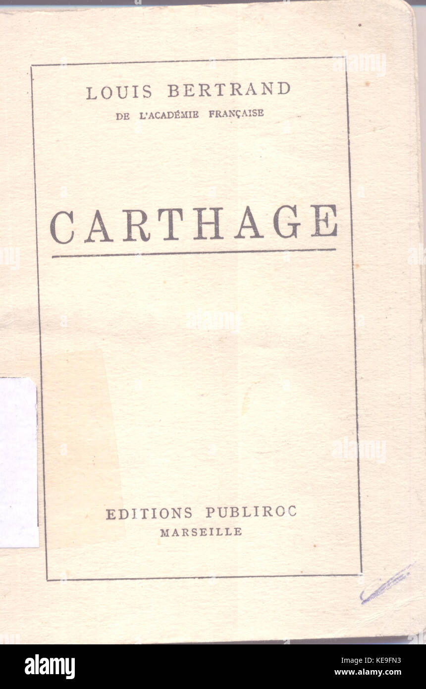 Page de garde Carthage Stock Photo Alamy