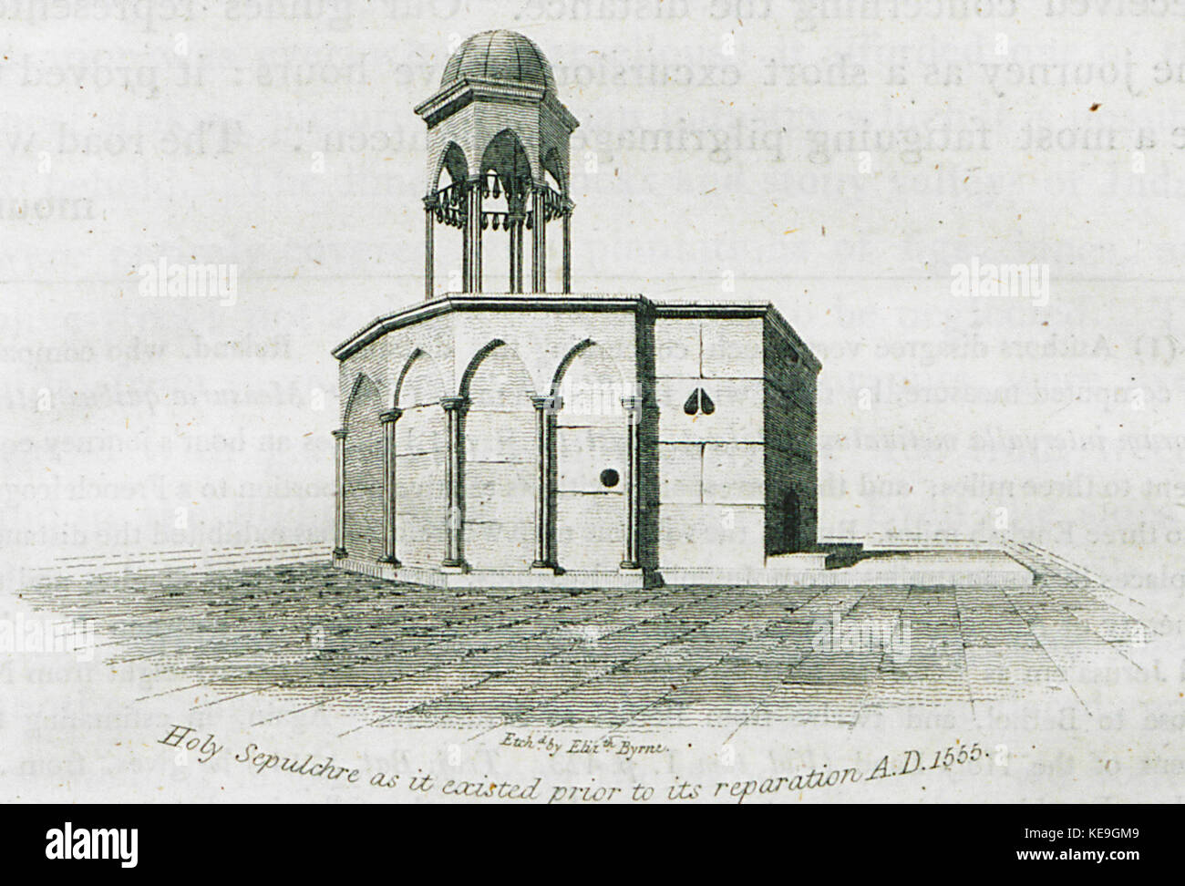 Holy Sepulchre as it existed prior to its reparation AD 1555   Clarke Edward Daniel   1824 Stock Photo