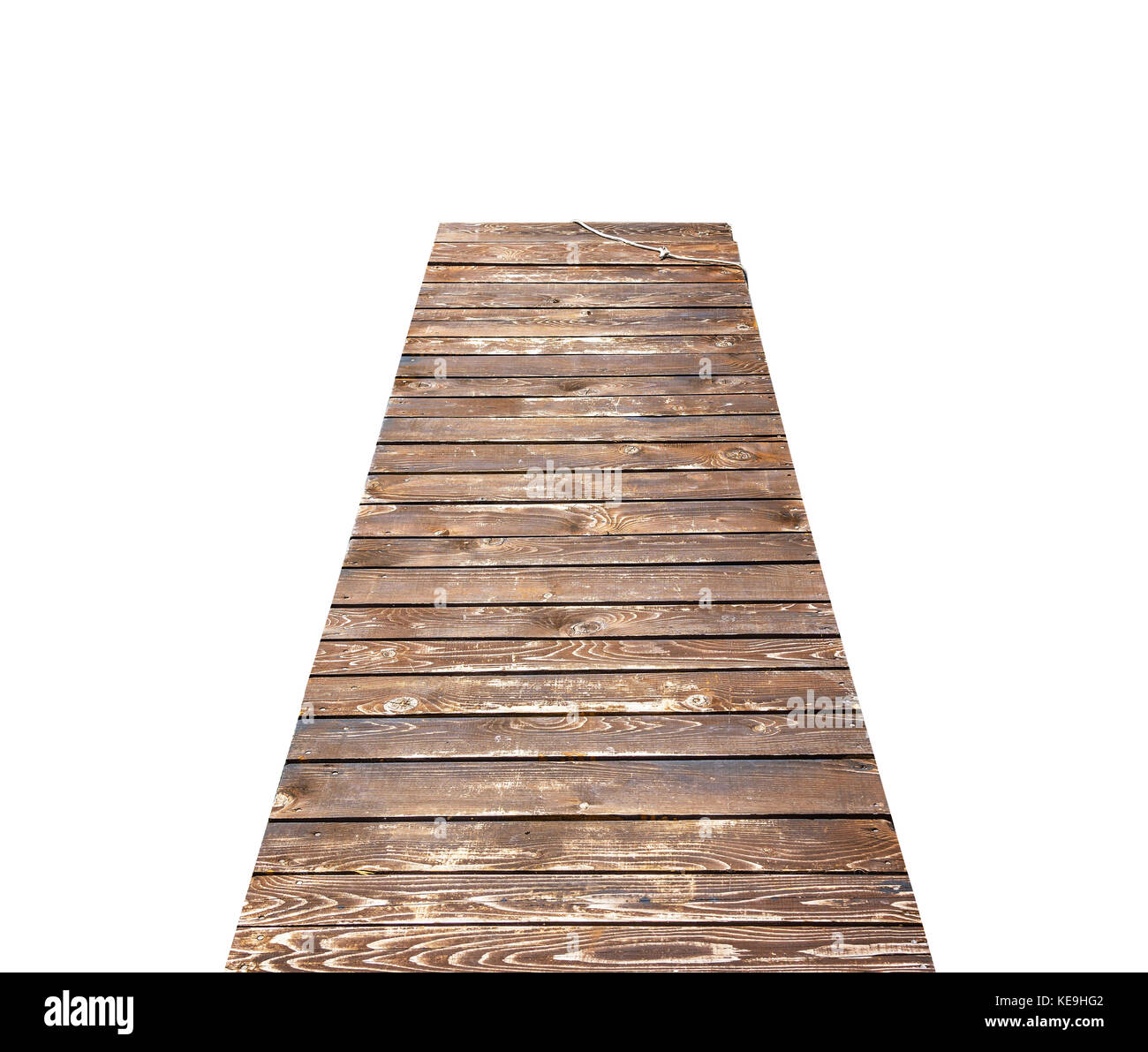 Wooden bridge isolated on white background Stock Photo - Alamy