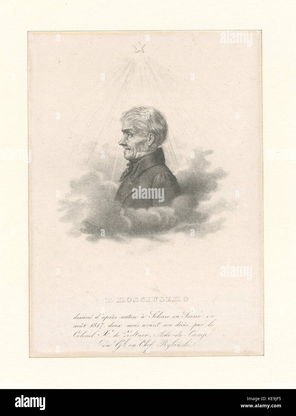 A historical portrait of Tadeusz Kościuszko, a Polish-Lithuanian ...