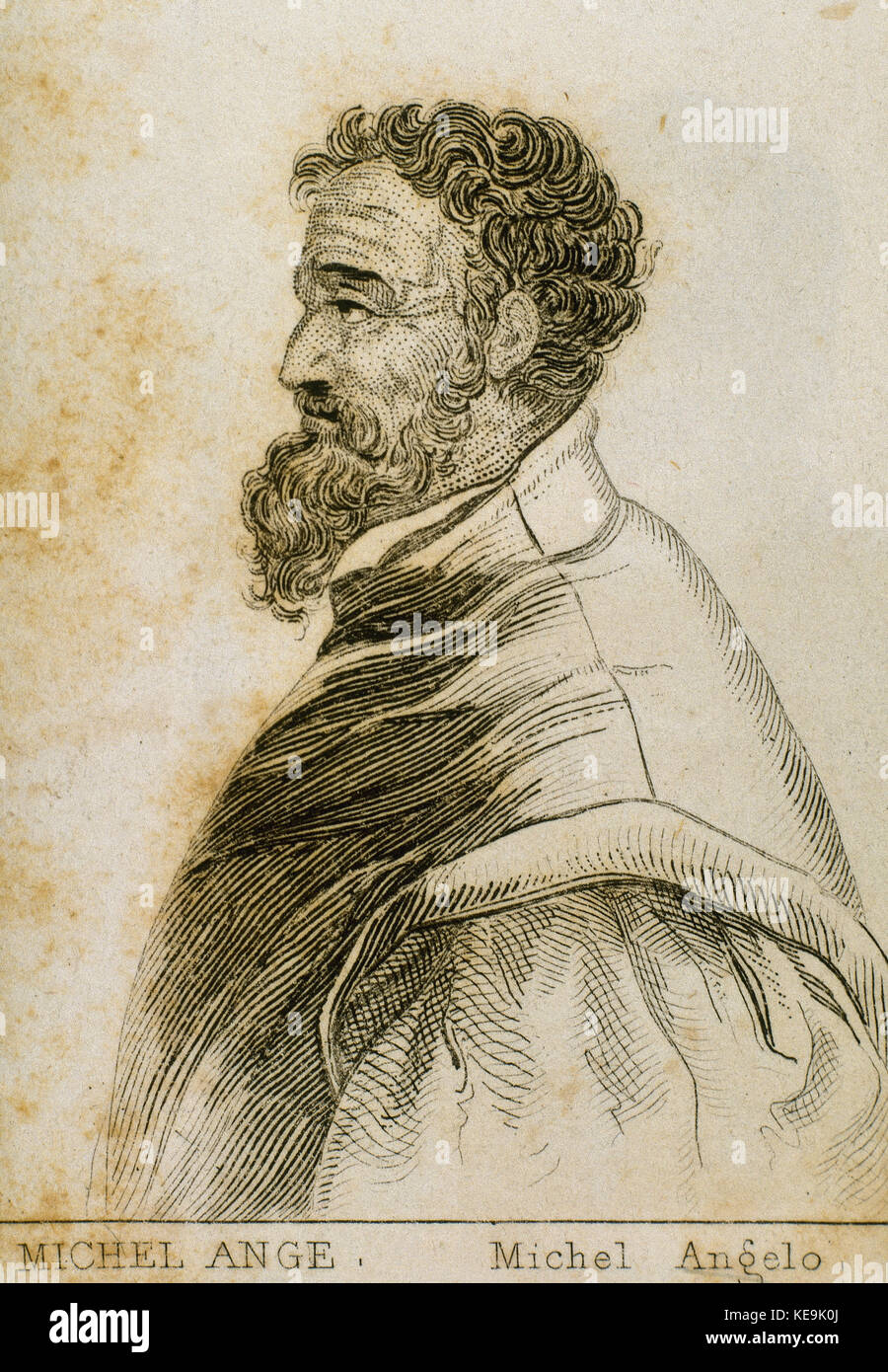 Michael Angel, Michelangelo Buonarroti (1475-1564) Stock Photo
