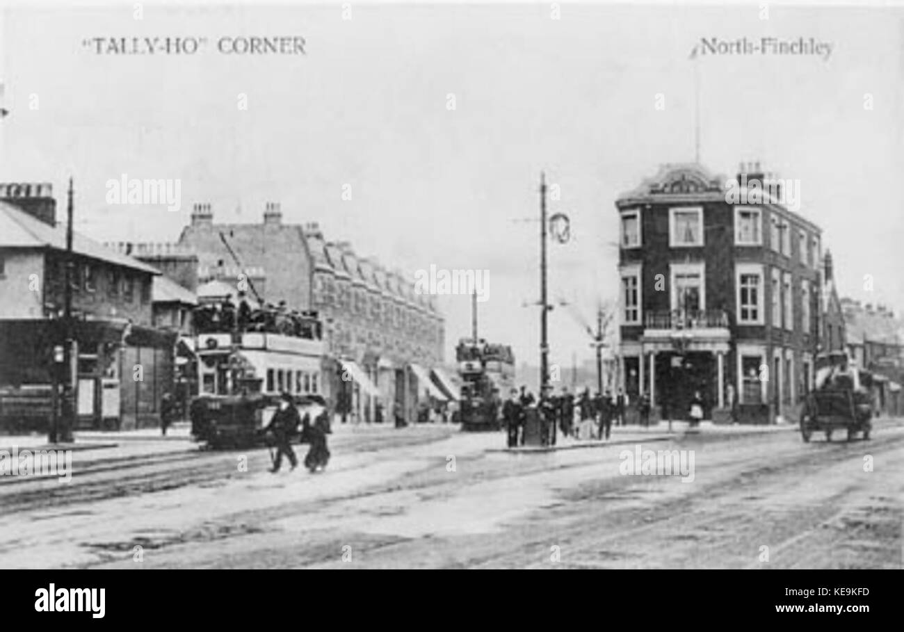 Tally Ho Corner postcard Stock Photo Alamy
