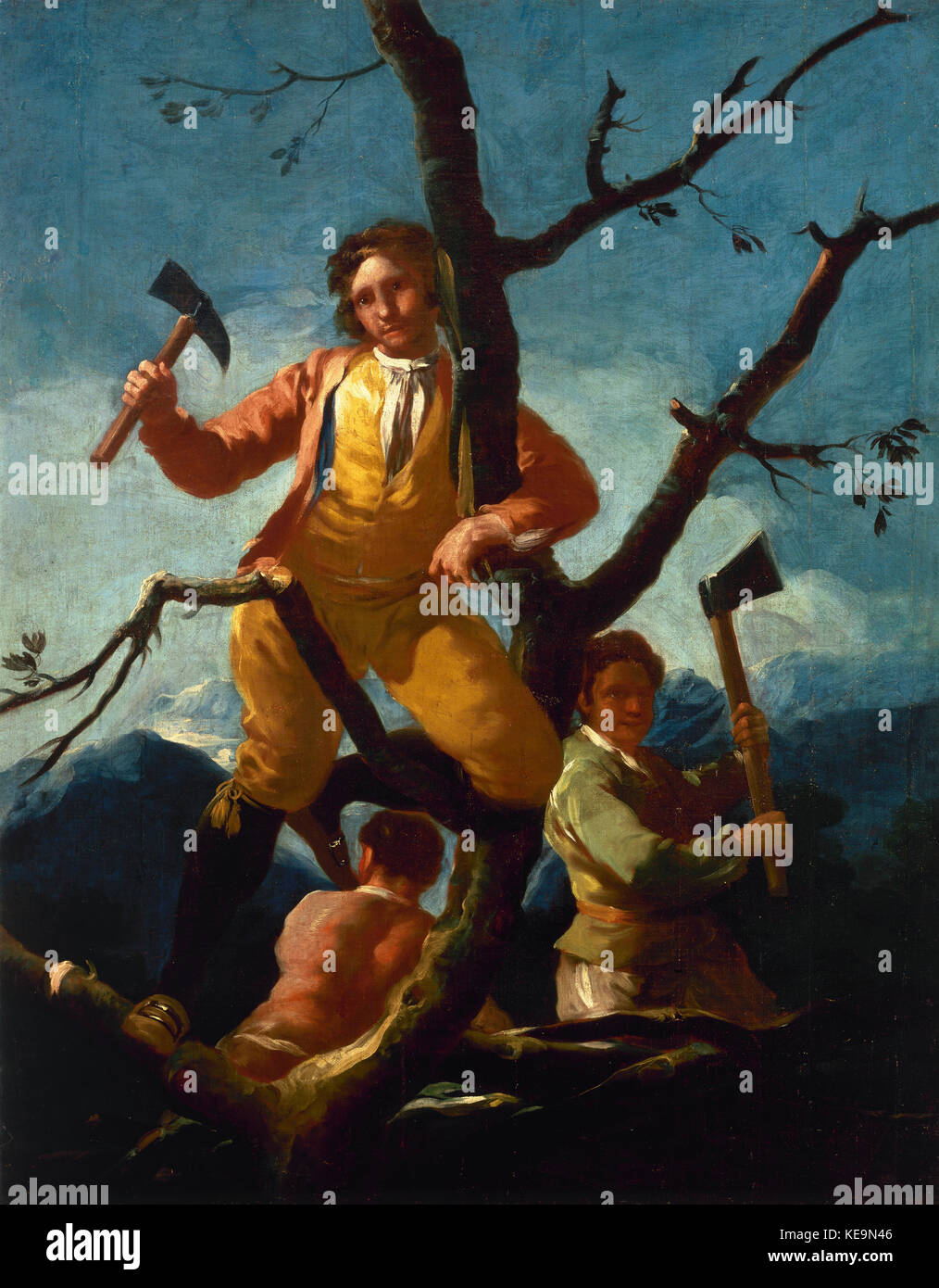 The Woodcutters, 1779 Stock Photo