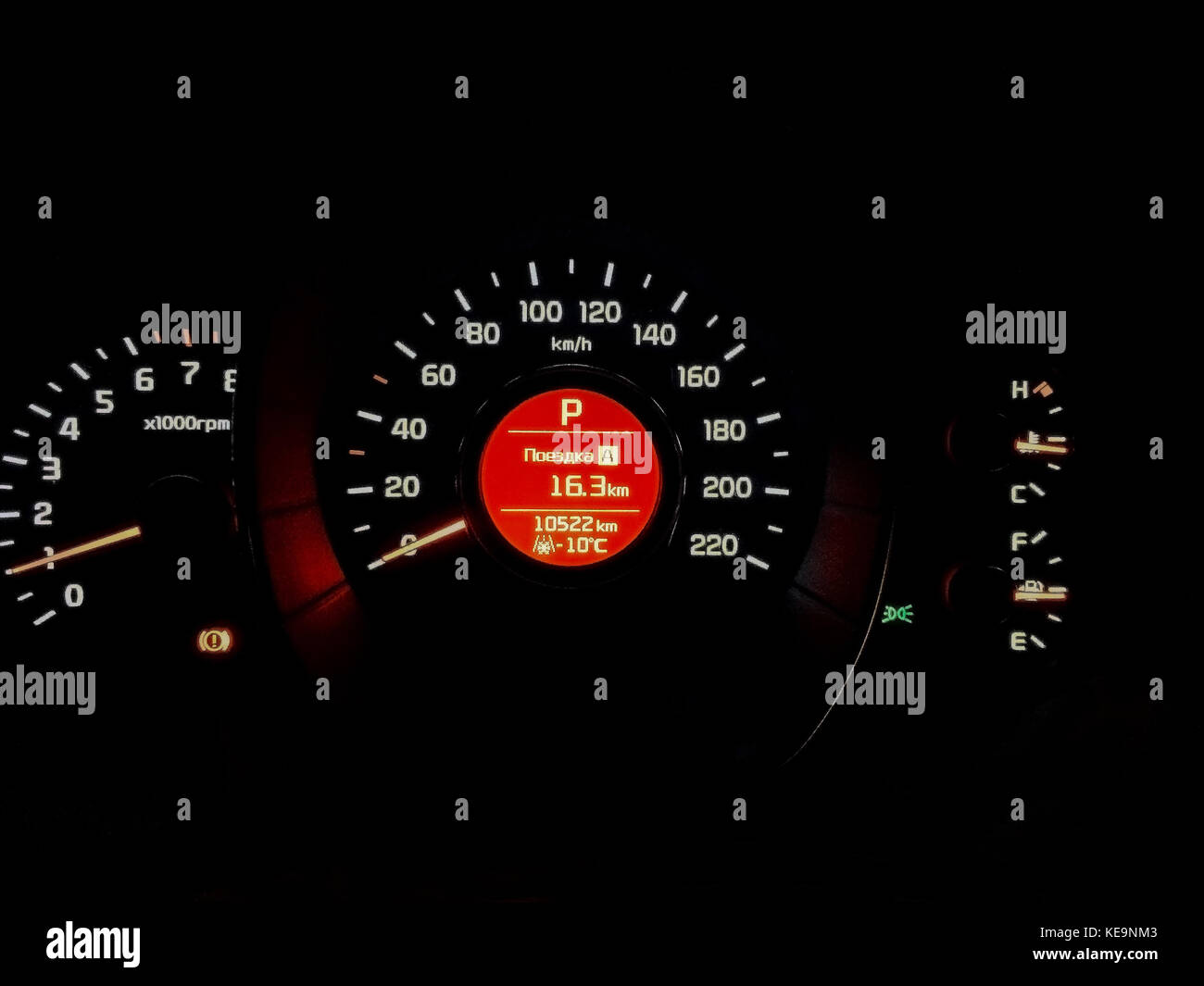 Car speed meter instrument board Stock Photo Alamy