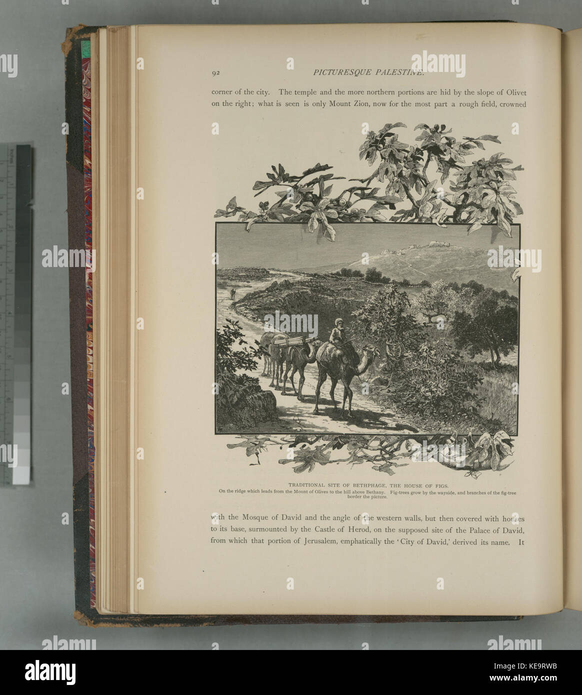 Traditional site of Bethphage, the house of figs, on the ridge which