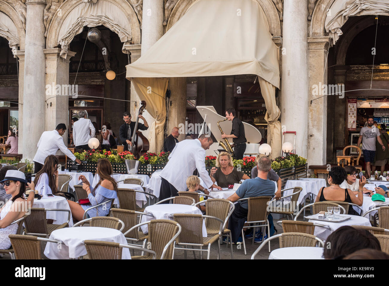 The Gran Caffè Chioggia, St Marks Square, Venice Stock Photo