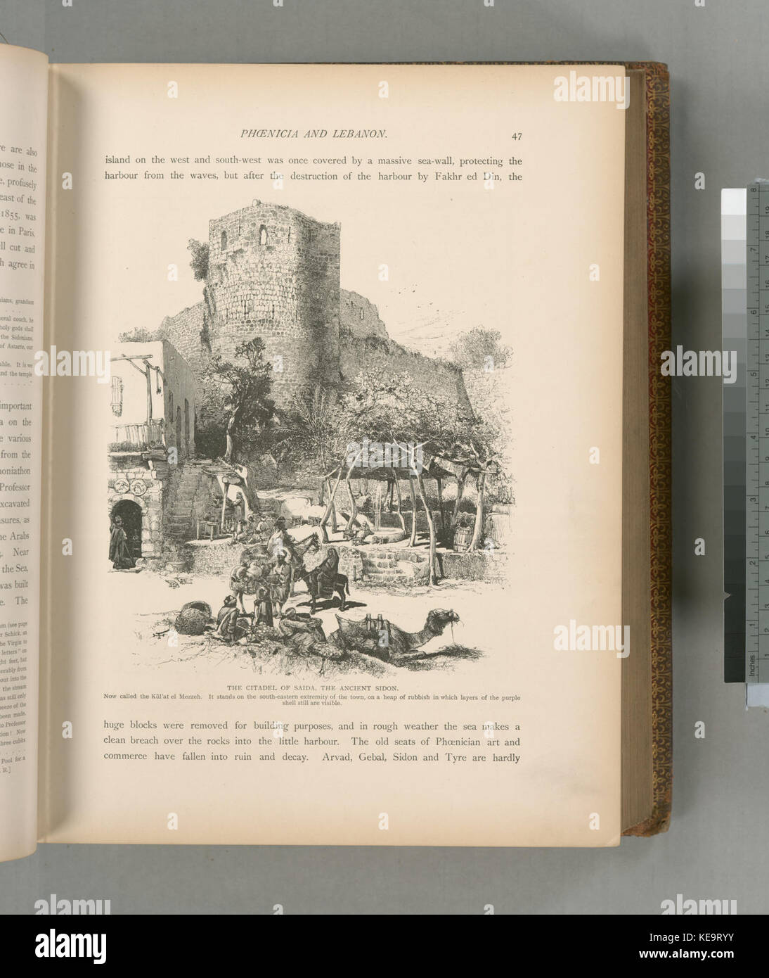 The citdel of Saida, the ancient Sidon. Now called Kul'at el Mezzeh. It