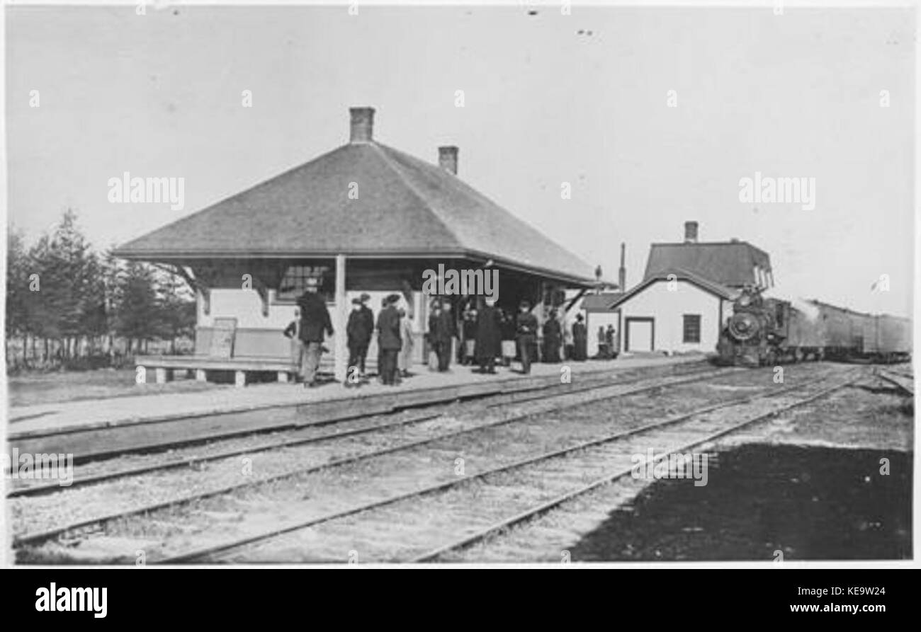 Oleary railway station pei Stock Photo Alamy