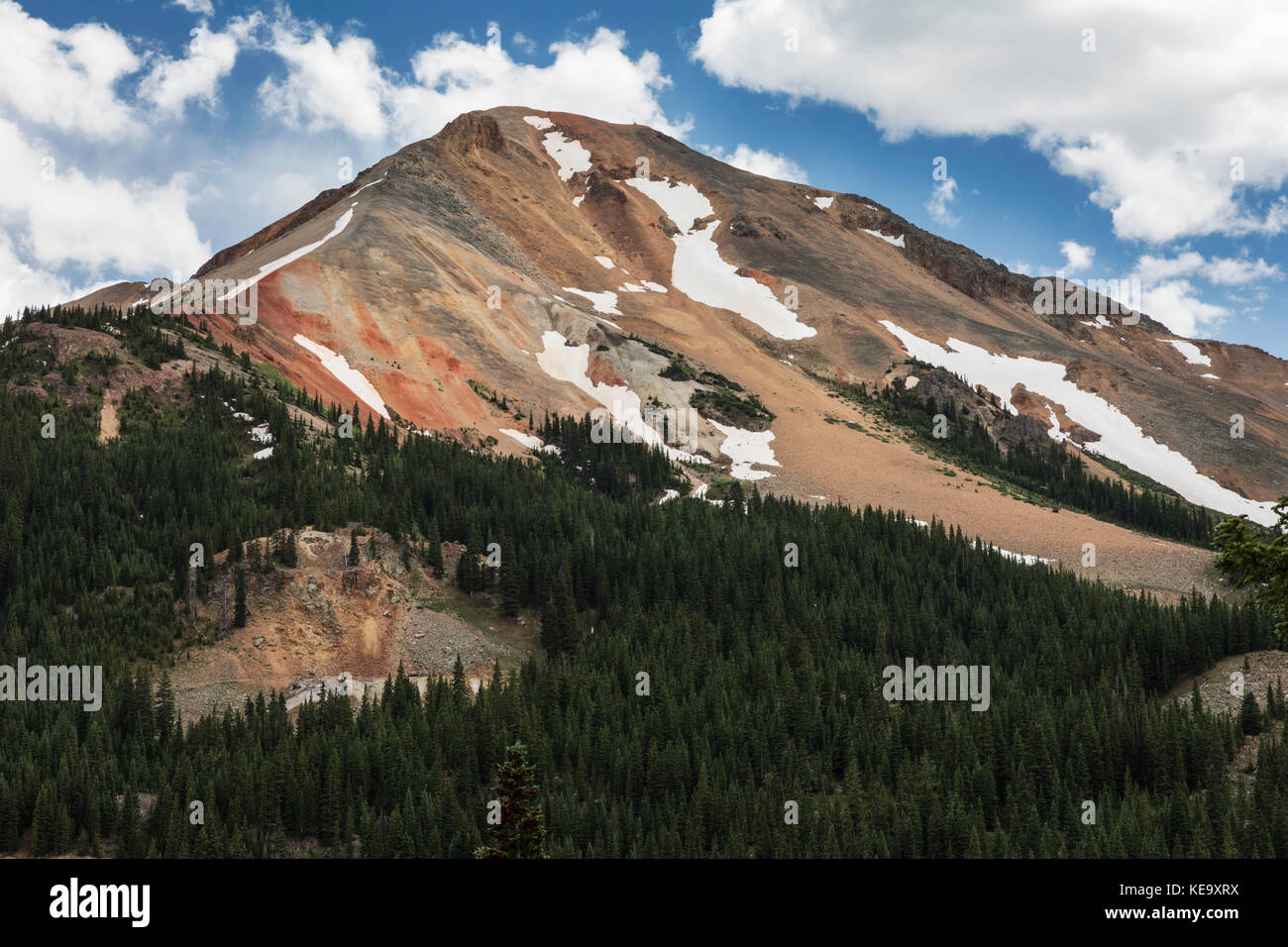 Red Mountain, Red Mountain Mine, Colorado, USA Stock Photo