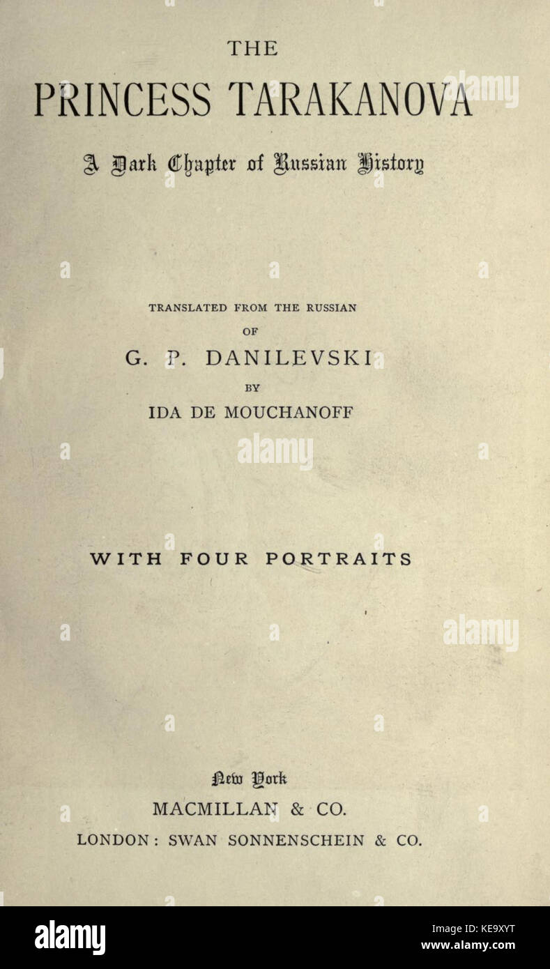 The Princess Tarakanova by Danilevsky Stock Photo - Alamy