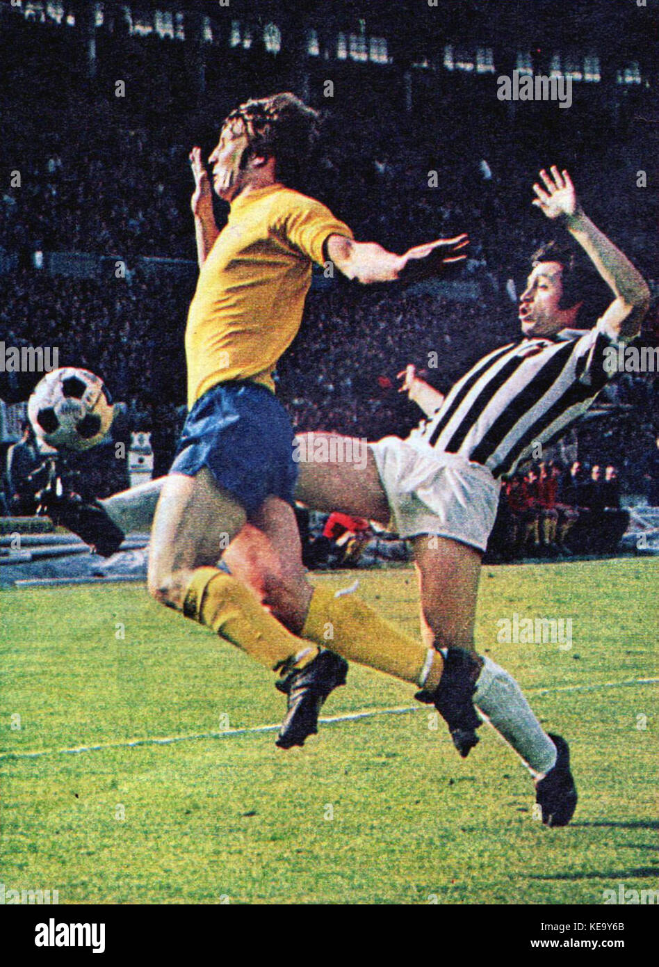 European Cup 1972 73 Juventus v Derby County John McGovern & Franco