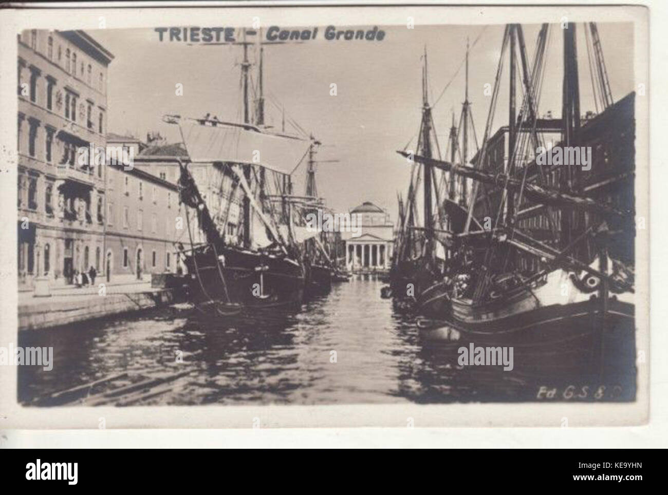 Canal Grande   Trieste Stock Photo