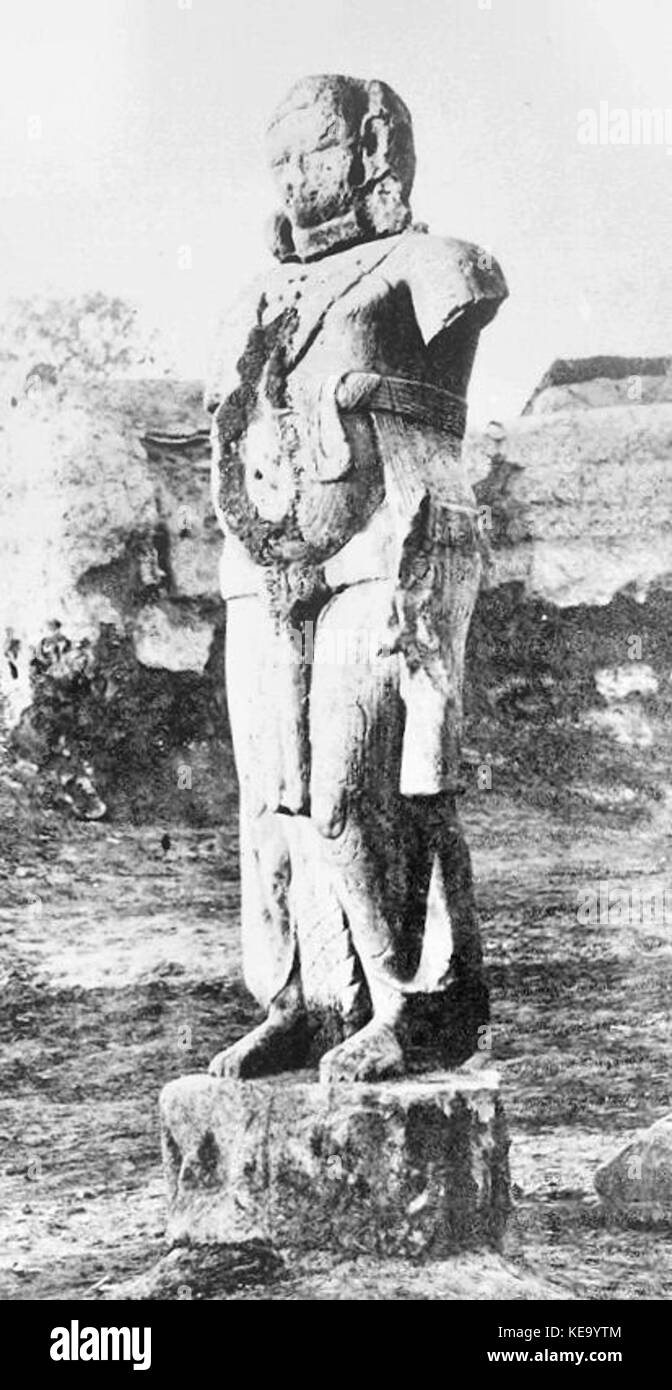 Yaksha with Ashokan inscription Stock Photo Alamy