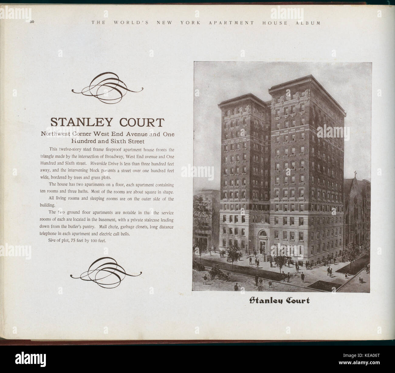 Stanley Court. Northwest Corner West End Avenue and One Hundred and